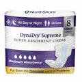 Northshore DynaDry Supreme Liners, White, 2X-Large, 15x27,112PK NOW 15x27, Case/80 4/20s 1422